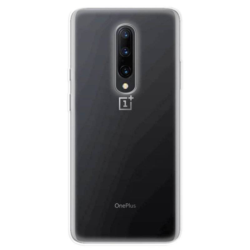 Silikon Hülle Basic kompatibel mit OnePlus 7 PRO Case TPU Soft Handy Cover Schutz Transparent