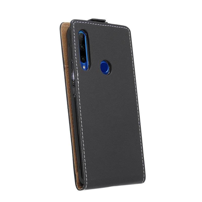 Flip Case kompatibel mit HONOR 20 LITE Handy Tasche vertikal aufklappbar Schutzhülle Klapp Hülle Schwarz