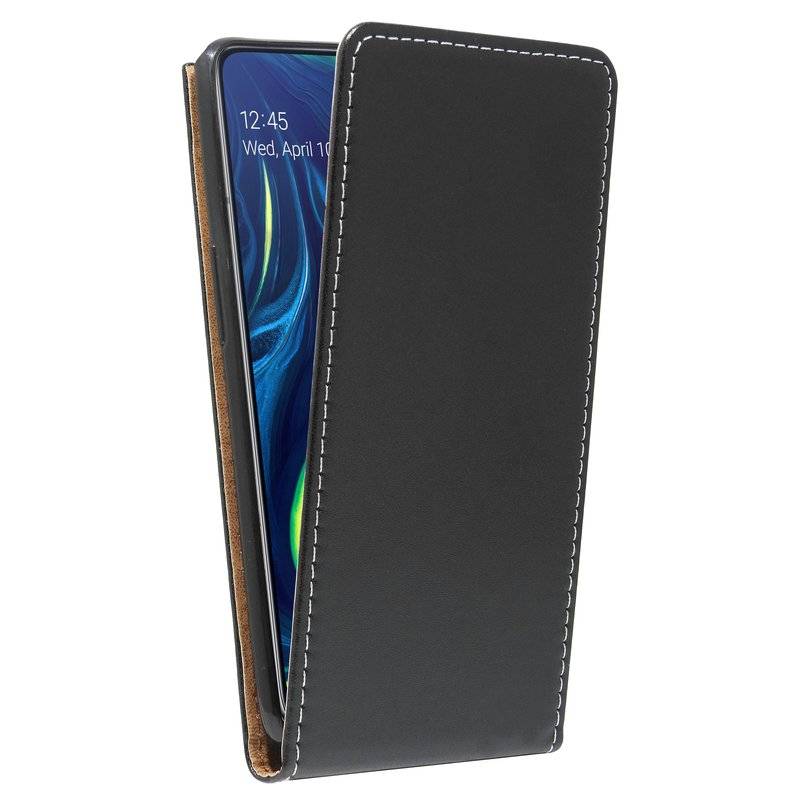 Flip Case kompatibel mit SAMSUNG GALAXY A80 (A805F) Handy Tasche vertikal aufklappbar Schutzhülle Klapp Hülle Schwarz