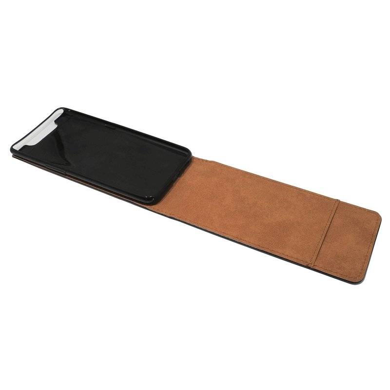 Flip Case kompatibel mit SAMSUNG GALAXY A80 (A805F) Handy Tasche vertikal aufklappbar Schutzhülle Klapp Hülle Schwarz