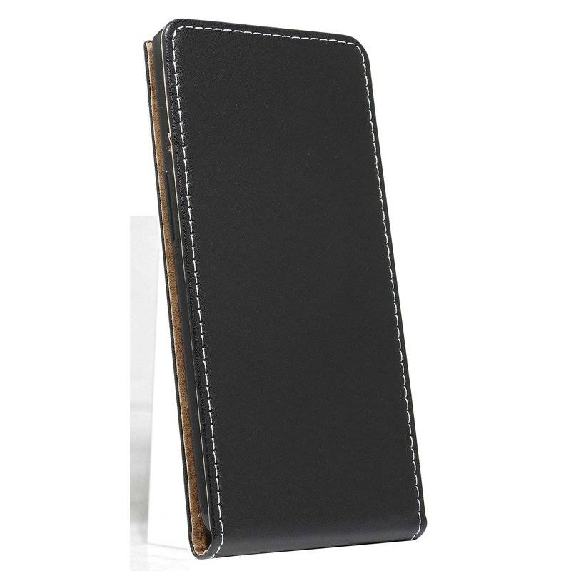 Flip Case kompatibel mit SAMSUNG GALAXY A80 (A805F) Handy Tasche vertikal aufklappbar Schutzhülle Klapp Hülle Schwarz