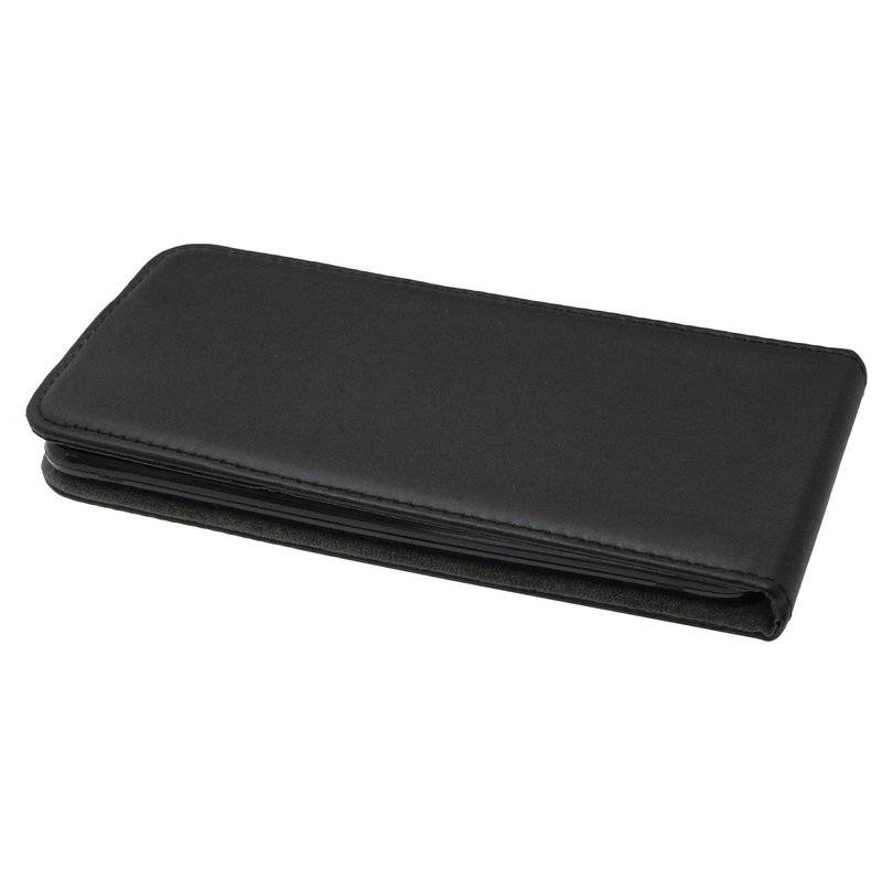 Flip Case kompatibel mit MOTOROLA MOTO G7 PLAY Handy Tasche vertikal aufklappbar Schutzhülle Klapp Hülle Schwarz