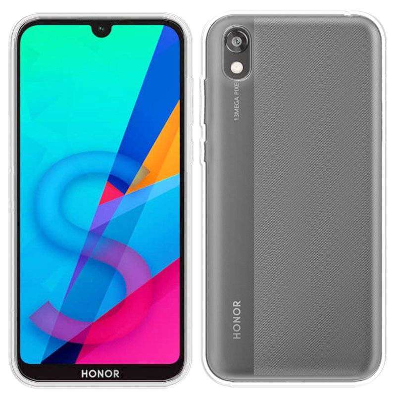 Silikon Hülle Basic kompatibel mit HONOR 8S Case TPU Soft Handy Cover Schutz Transparent