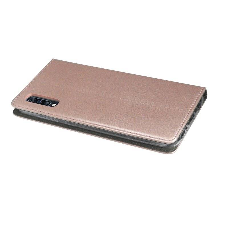 Buch Tasche "Smart" kompatibel mit SAMSUNG GALAXY A70 (A705F) Hülle Etui Brieftasche Schutzhülle mit Standfunktion Rose