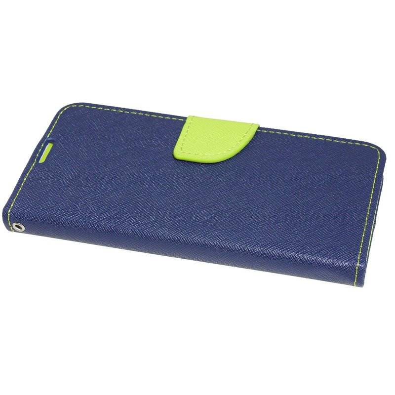 Buch Tasche "Fancy" kompatibel mit SONY XPERIA 10 Handy Hülle Etui Brieftasche Schutzhülle mit Standfunktion Blau-Grün
