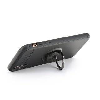 360 Grad Ring Handy Hülle + Handy Halterung KFZ Lüftung für Huawei Y6 2019