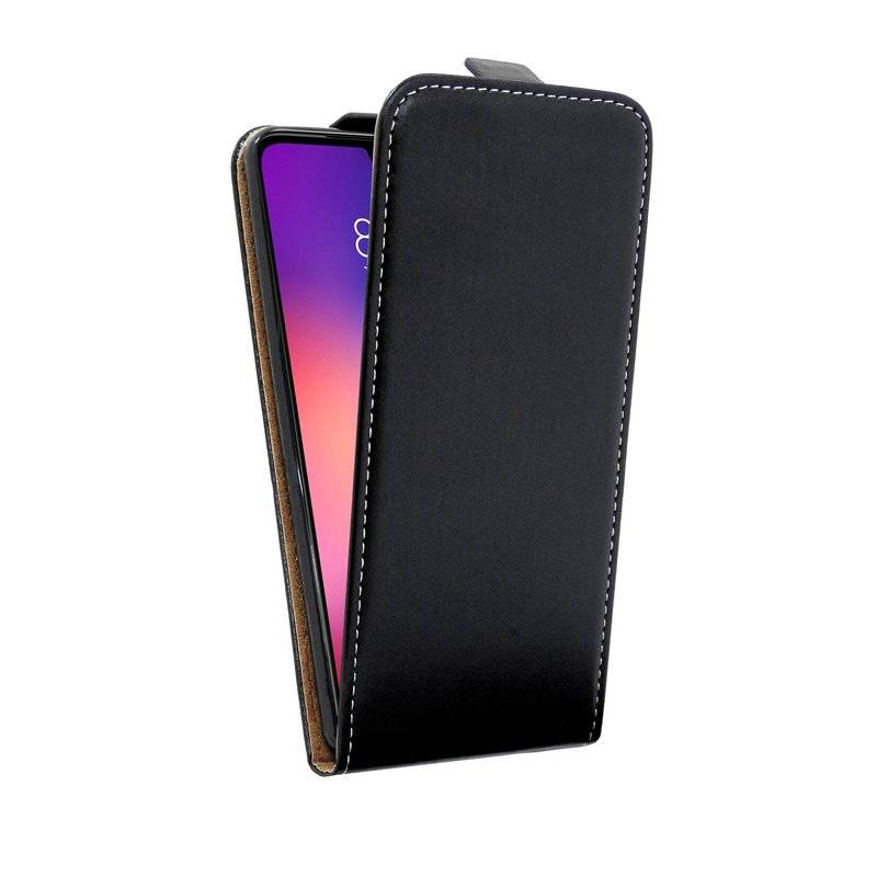 Flip Case kompatibel mit XIAOMI MI 9 Handy Tasche vertikal aufklappbar Schutzhülle Klapp Hülle Schwarz