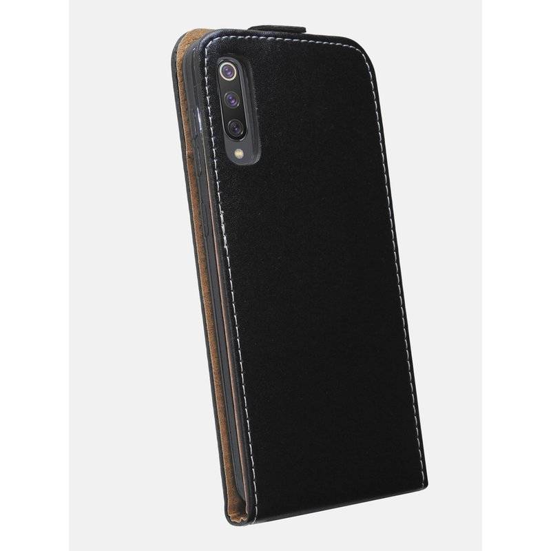 Flip Case kompatibel mit XIAOMI MI 9 Handy Tasche vertikal aufklappbar Schutzhülle Klapp Hülle Schwarz