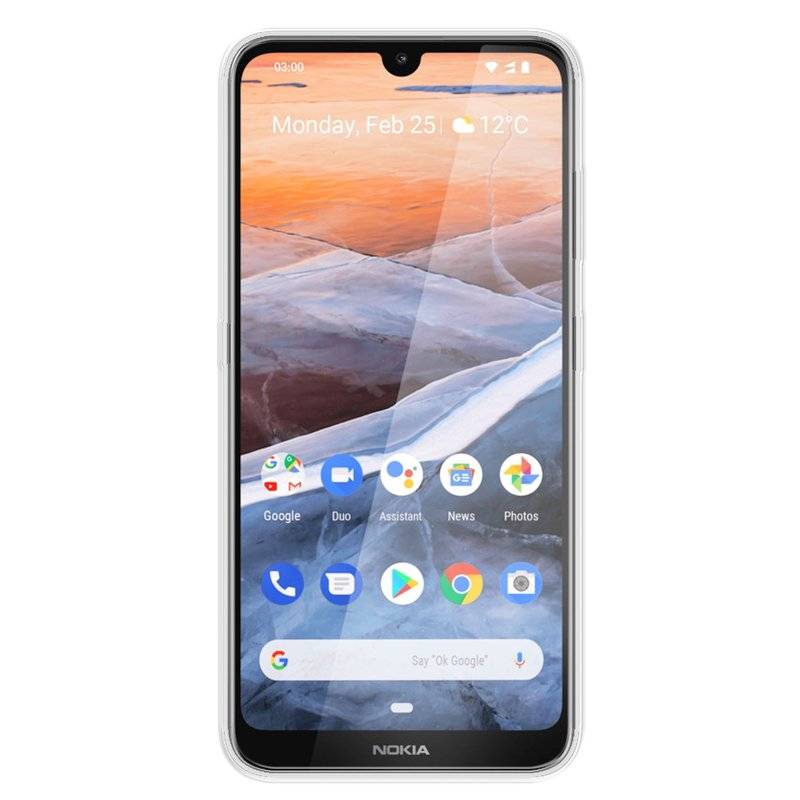 cofi1453® Silikon Hülle Basic kompatibel mit NOKIA 3.2 Case TPU Soft Handy Cover Schutz Transparent