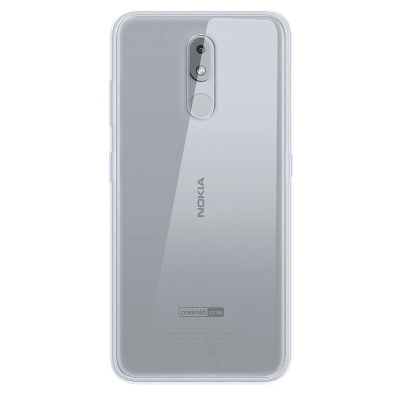cofi1453® Silikon Hülle Basic kompatibel mit NOKIA 3.2 Case TPU Soft Handy Cover Schutz Transparent