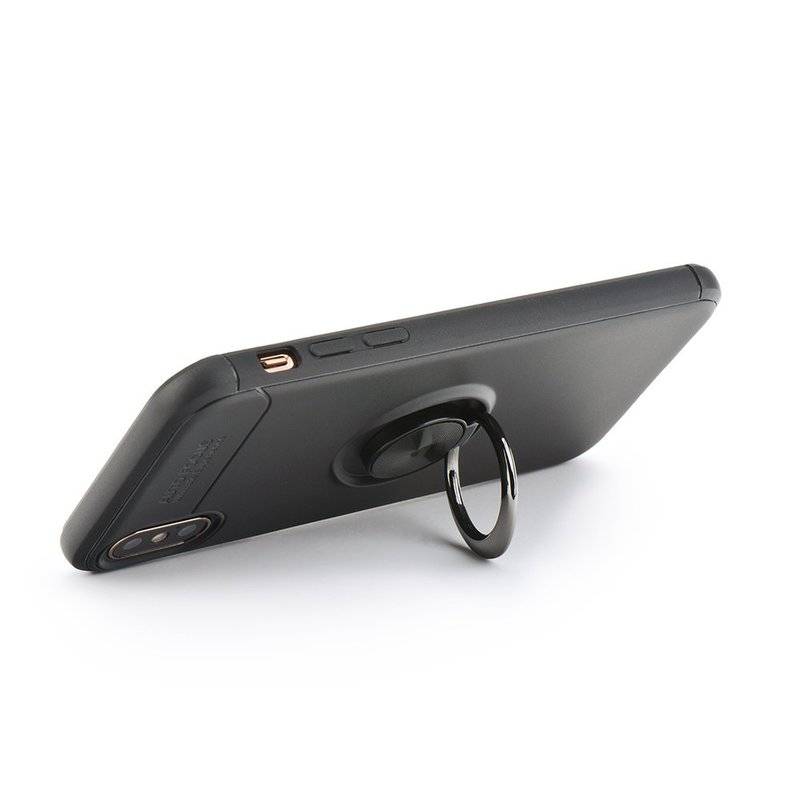 Bumper Case Cover drehbarer Ring TPU 360 Grad Halter Ständer Magnetisch Outdoor kompatibel mit Xiaomi Redmi 7