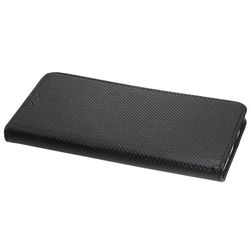 Buch Tasche "Smart" für NOKIA 3.2 Handy Hülle Etui Brieftasche Schutzhülle mit Standfunktion, Kartenfach Schwarz