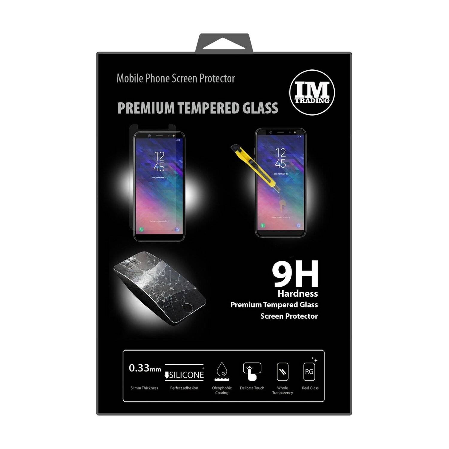 SilikonHülle Case + 9H Schutzfolie Echt Glas Zubehör Gummi Schutzhülle in Carbon-Schwarz Samsung Galaxy J4 Plus J415F