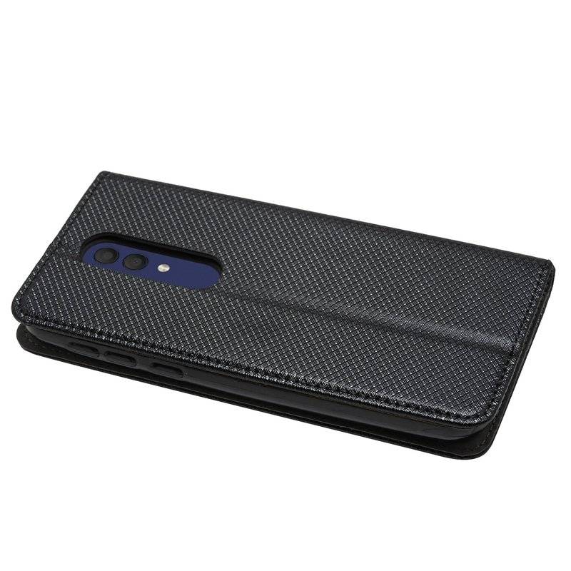 Buch Tasche "Smart" für ALCATEL 1X (5059D) Handy Hülle Etui Brieftasche Schutzhülle mit Standfunktion Schwarz