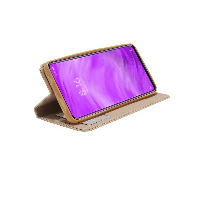 Buch Tasche "Smart" für XIAOMI MI 9T / 9T PRO Handy Hülle Etui Brieftasche Schutzhülle mit Standfunktion Gold