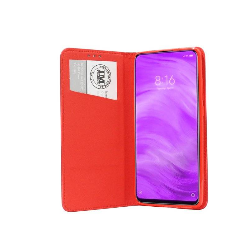 Buch Tasche "Smart" für XIAOMI REDMI K20 PRO Handy Hülle Etui Brieftasche Schutzhülle mit Standfunktion Rot