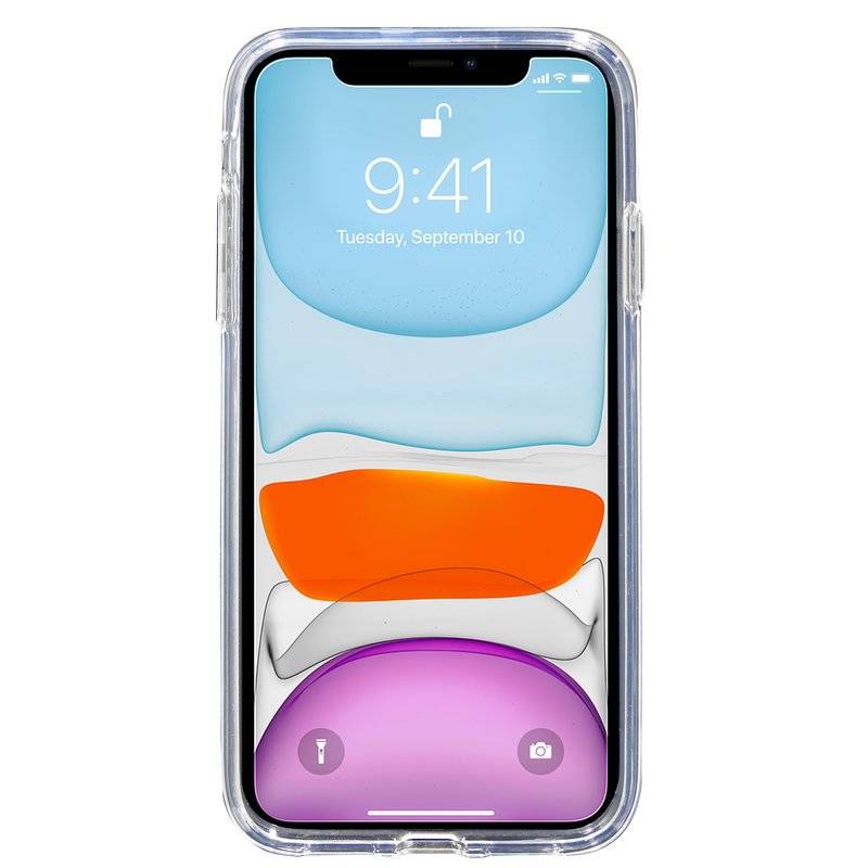cofi1453® S-Line Hülle Bumper kompatibel mit iPhone 11 Silikonhülle Stoßfest Handyhülle TPU Case Cover in Transparent