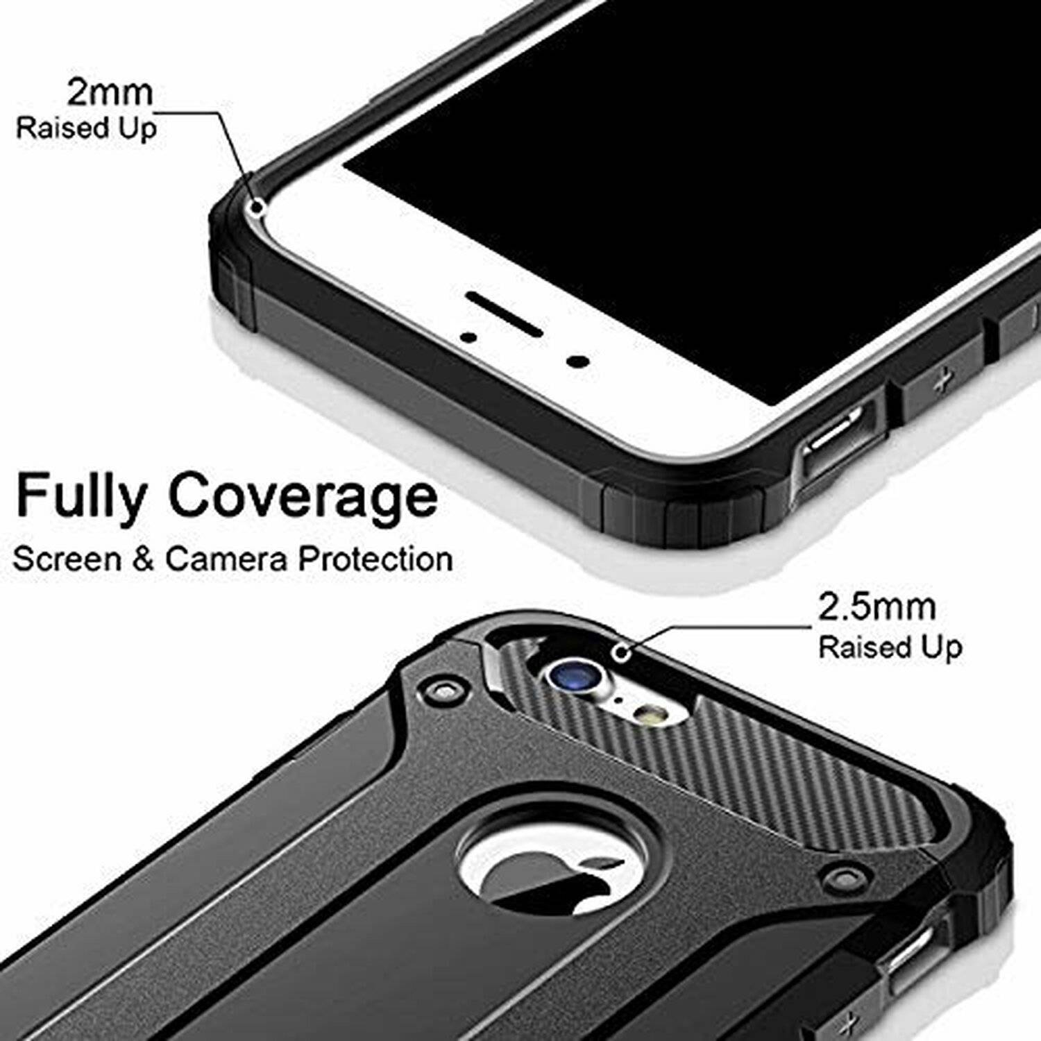 Schutzhülle "HYBRID" + 9H SchutzFOLIE für SAMSUNG MODELLE Outdoor Schutzglas in Silber Samsung Galaxy A70 (A705F)