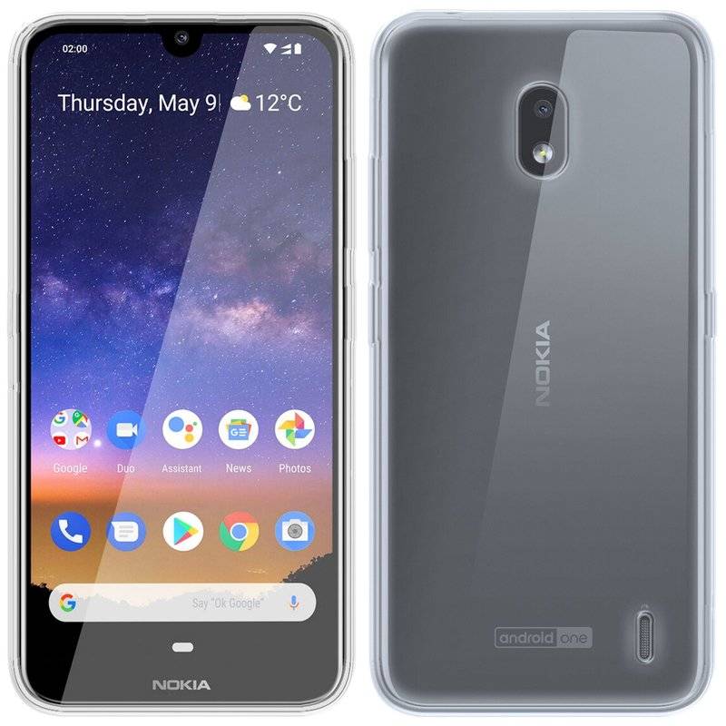 cofi1453® Silikon Hülle Basic kompatibel mit NOKIA 2.2 Case TPU Soft Handy Cover Schutz Transparent