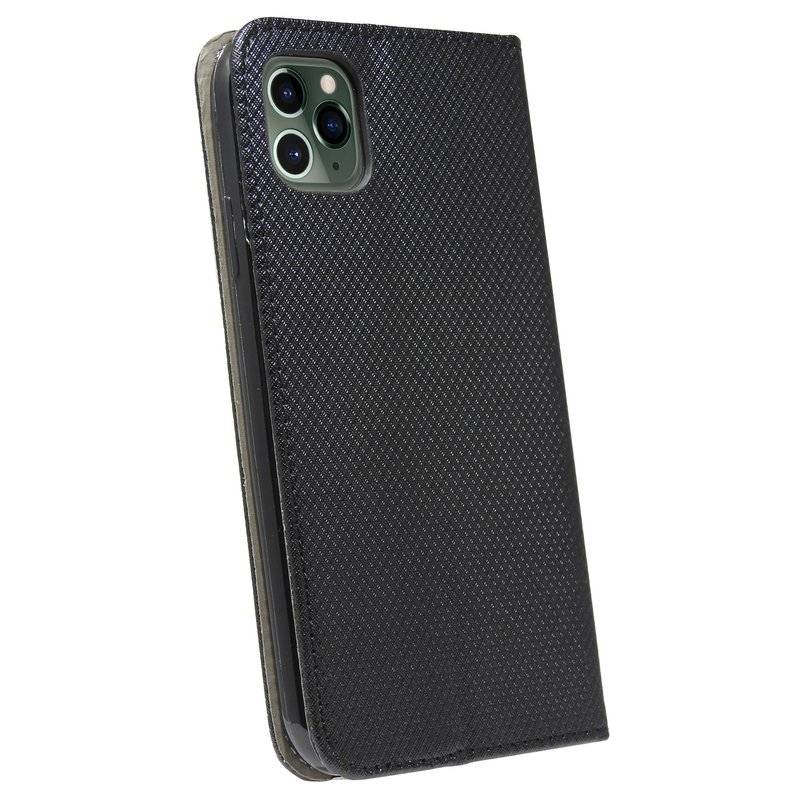 Buch Tasche Smart für iPhone 11 Pro Max Handy Hülle Etui Brieftasche Schutzhülle mit Standfunktion Schwarz