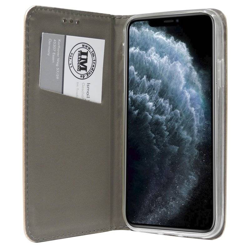Buch Tasche Smart für iPhone 11 Pro Max Handy Hülle Etui Brieftasche Schutzhülle mit Standfunktion Blau