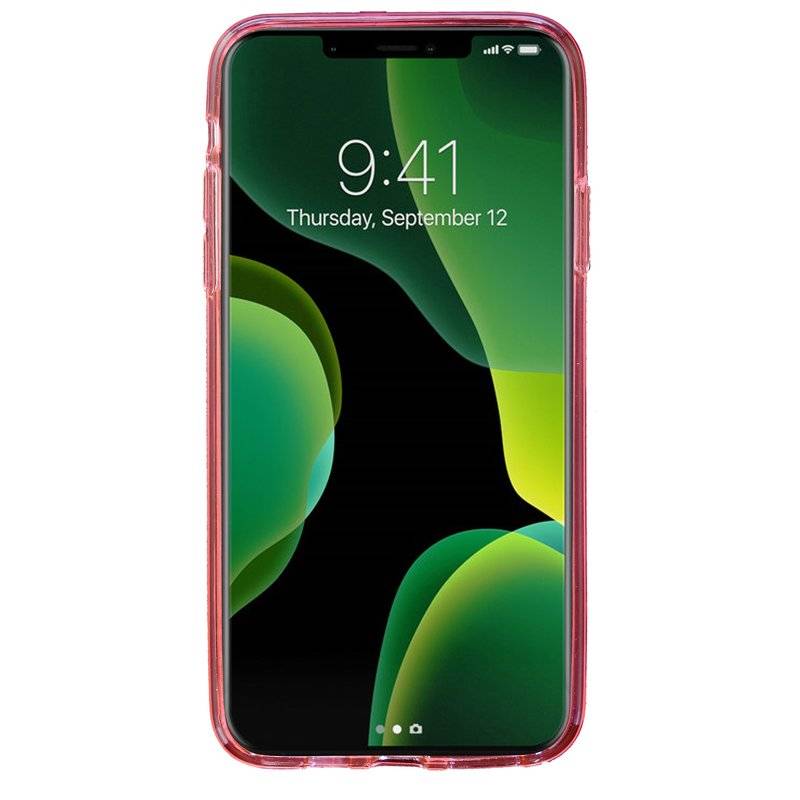 S-Line Hülle Bumper kompatibel mit iPhone 11 Pro Max Silikonhülle Stoßfest Handyhülle TPU Case Cover in Pink