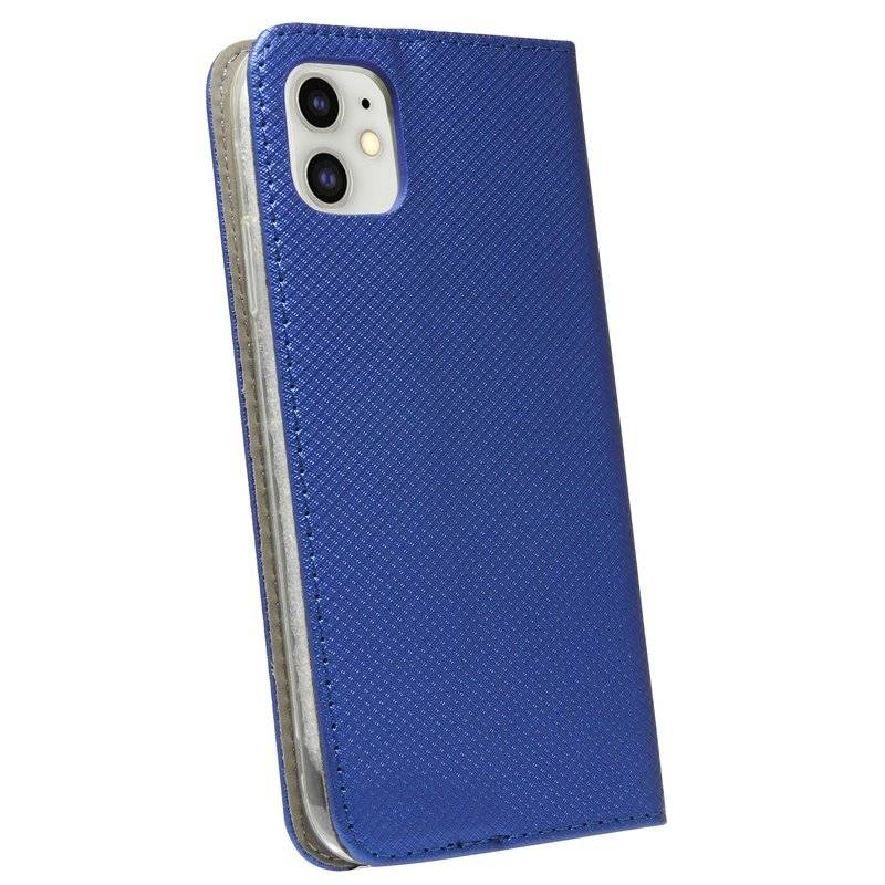 Buch Tasche Smart für iPhone 11 Handy Hülle Etui Brieftasche Schutzhülle mit Standfunktion, Kartenfach Blau