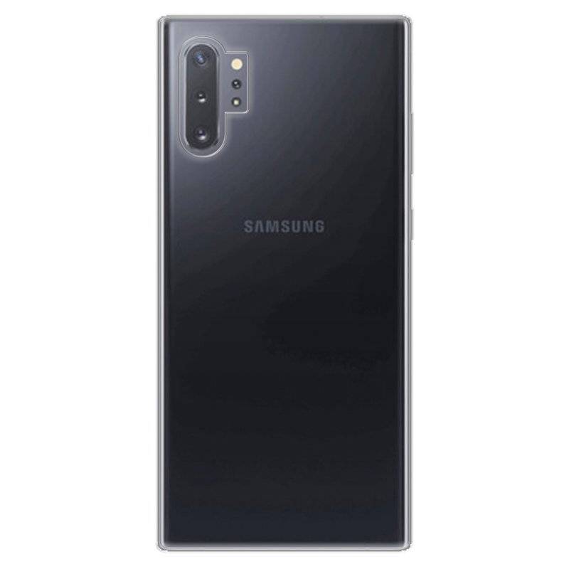 Silikon Hülle Basic für SAMSUNG GALAXY NOTE 10 PLUS (N975F) Case TPU Soft Handy Cover Schutz Transparent