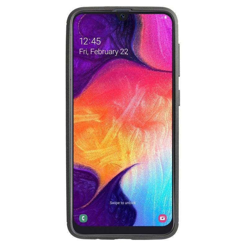 Silikon Hülle Carbon für SAMSUNG GALAXY A30s (A307F) TPU Case Soft Handyhülle Cover Schutzhülle Schwarz