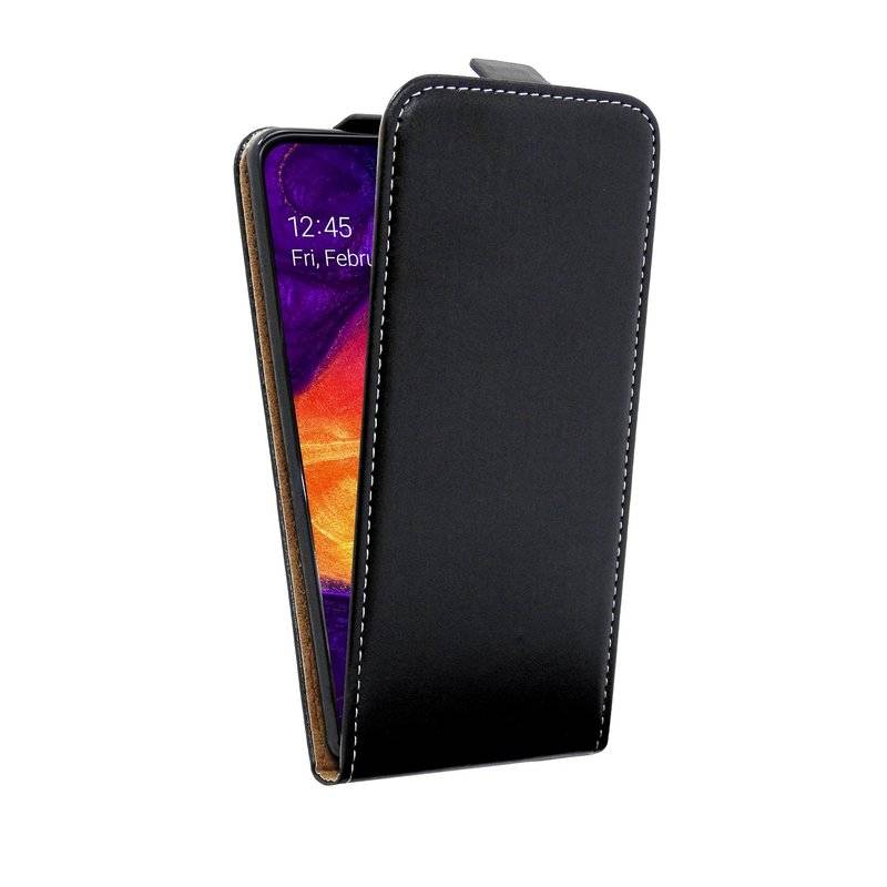 Flip Case für SAMSUNG GALAXY A30s (A307F) Handy Tasche vertikal aufklappbar Schutzhülle Klapp Hülle Schwarz
