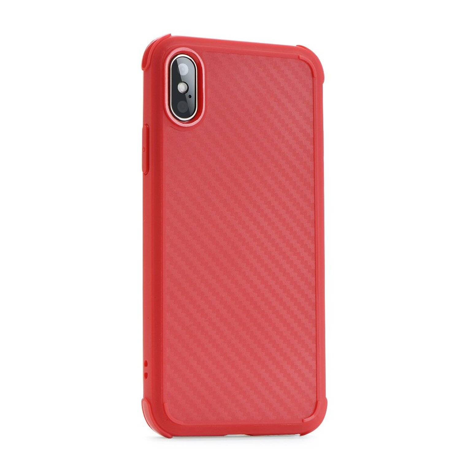 Schutzhülle Bumper Roar Carbon Armor SchutzHülle für Samsung Galaxy Note 10 (N970F) Silikon Hülle Schutz Rot