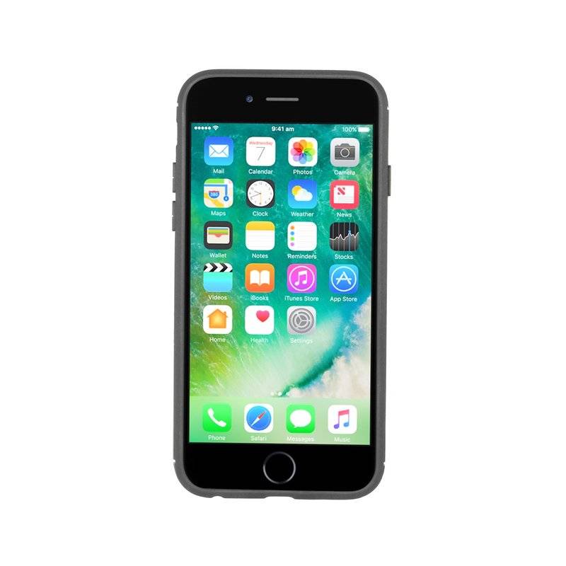 cofi1453® Silikon Hülle Carbon kompatibel mit iPhone 6 / 6S TPU Case Soft Handyhülle Cover Schutzhülle Schwarz