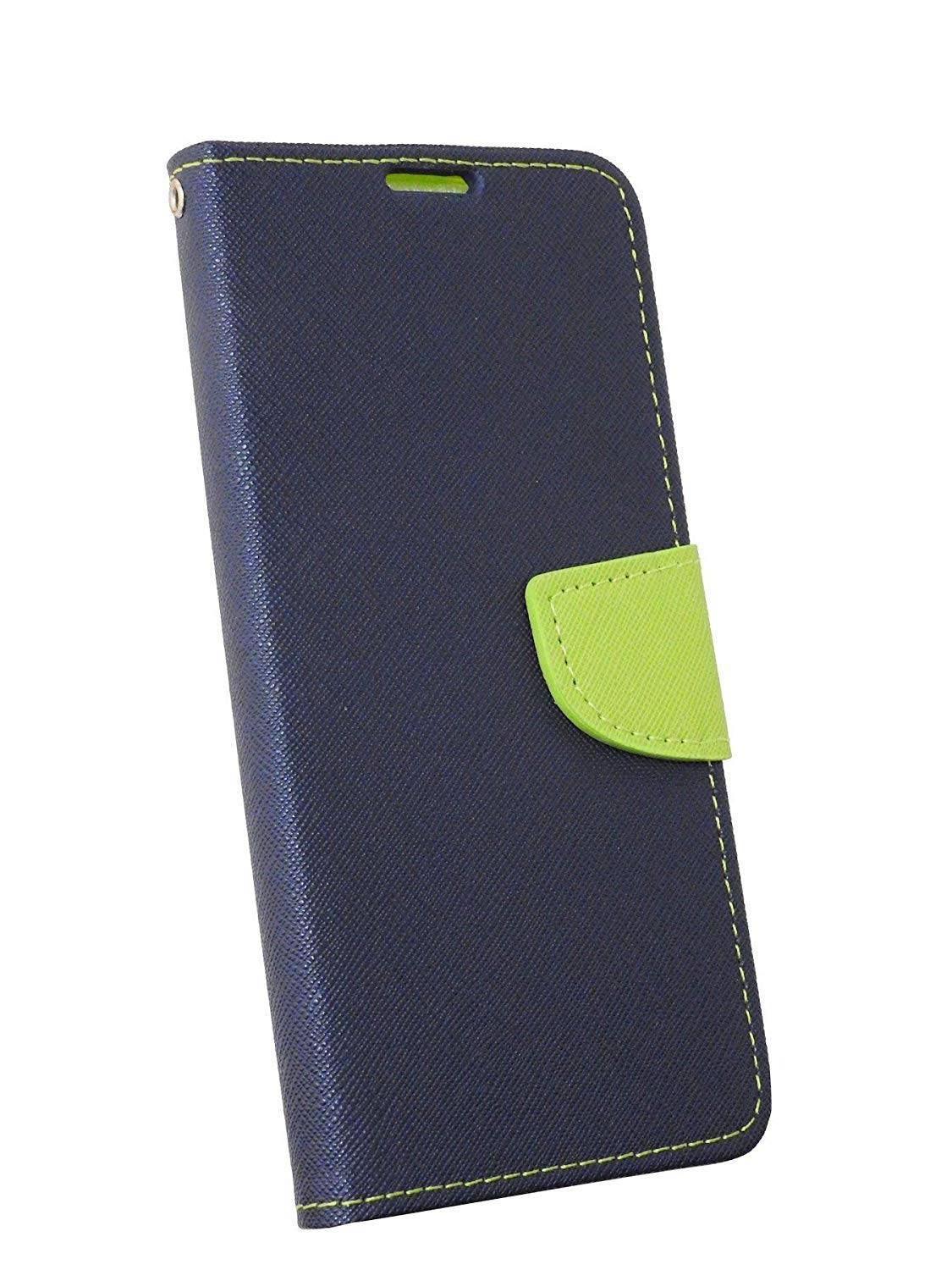 Buch Tasche "Fancy" für SAMSUNG GALAXY A20e (A202F) Handy Hülle Etui Brieftasche Schutzhülle mit Standfunktion Blau-Grün