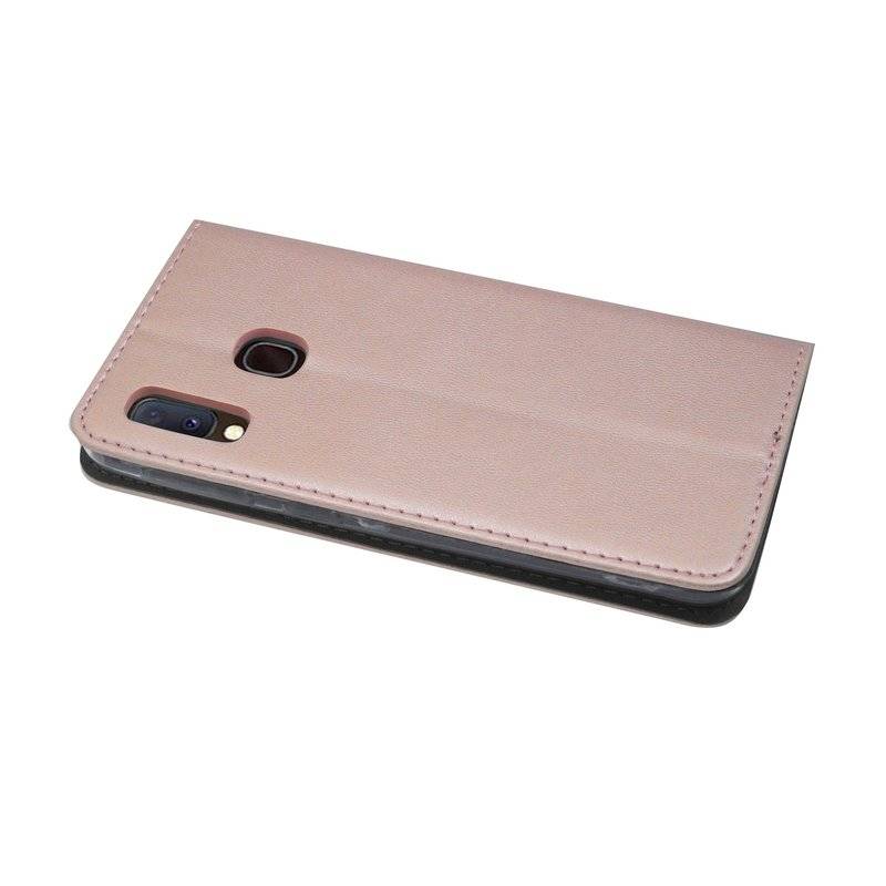 Buch Tasche "Smart" kompatibel mit SAMSUNG GALAXY A20e (A202F) Handy Hülle Etui Brieftasche Schutzhülle in Rose