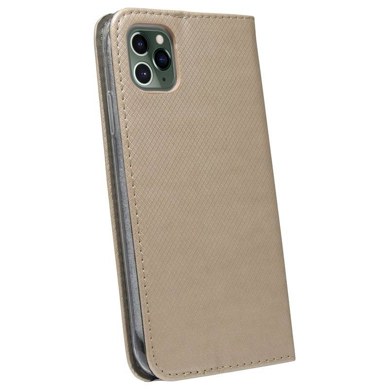 Buch Tasche Smart für iPhone 11 Pro Max Handy Hülle Etui Brieftasche Schutzhülle mit Standfunktion, Kartenfach Gold