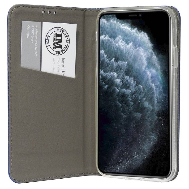 Buch Tasche Smart für iPhone 11 Pro Max Handy Hülle Etui Brieftasche Schutzhülle mit Standfunktion, Kartenfach Gold