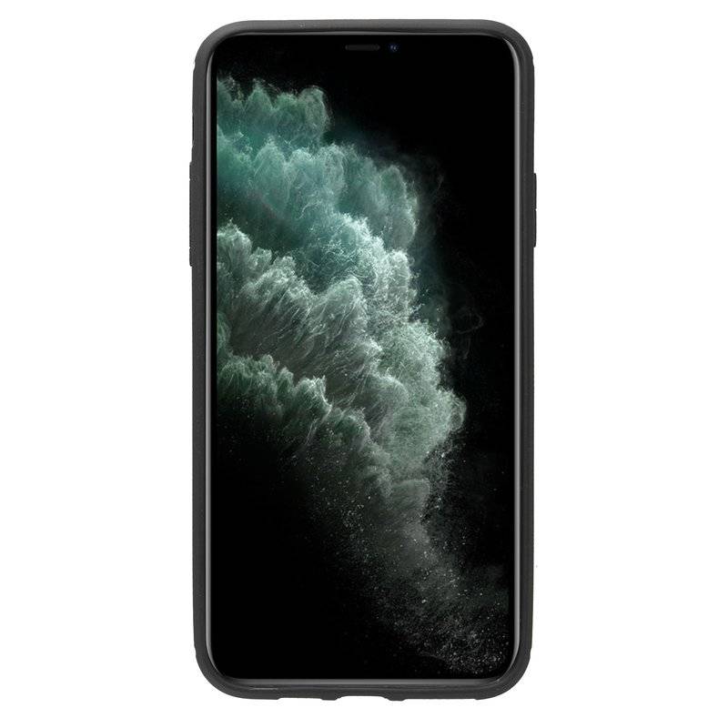cofi1453® Silikon Hülle Carbon kompatibel mit iPhone 11 Pro Max TPU Case Soft Handyhülle Cover Schutzhülle Schwarz
