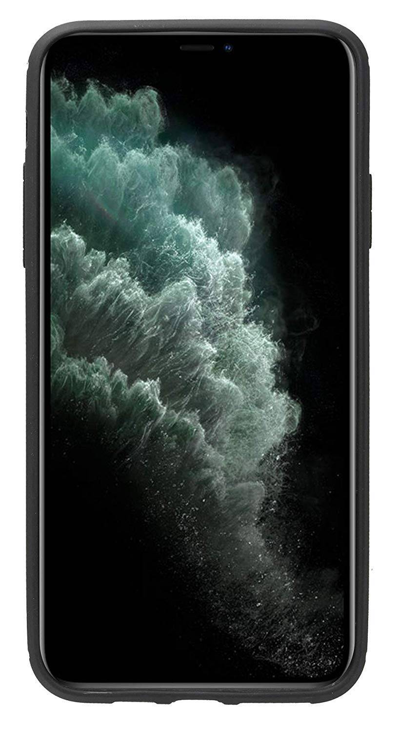 cofi1453® Silikon Hülle Carbon kompatibel mit iPhone 11 Pro TPU Case Soft Handyhülle Cover Schutzhülle Schwarz