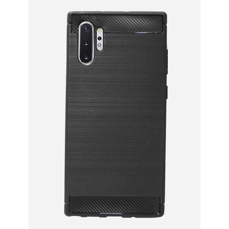 Silikon Hülle Carbon für SAMSUNG GALAXY NOTE 10 PLUS (N975F) TPU Case Soft Handyhülle Cover Schutzhülle