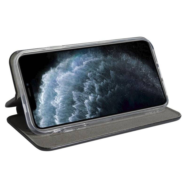 Buch Tasche "Elegance" für iPhone 11 Pro Max Handy Hülle Etui Brieftasche Schutzhülle mit Standfunktion Schwarz