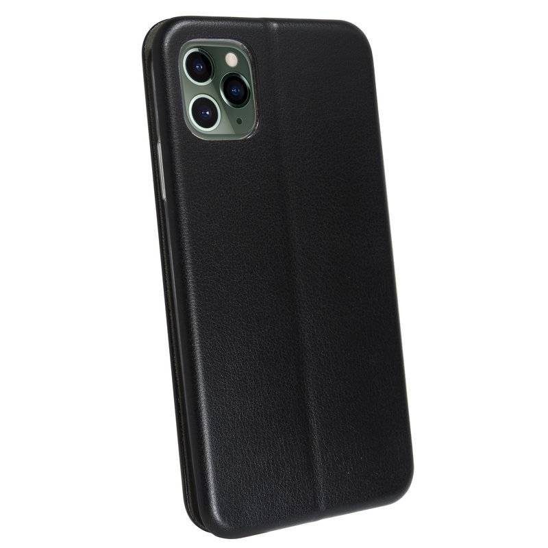 Buch Tasche "Elegance" für iPhone 11 Pro Max Handy Hülle Etui Brieftasche Schutzhülle mit Standfunktion Schwarz