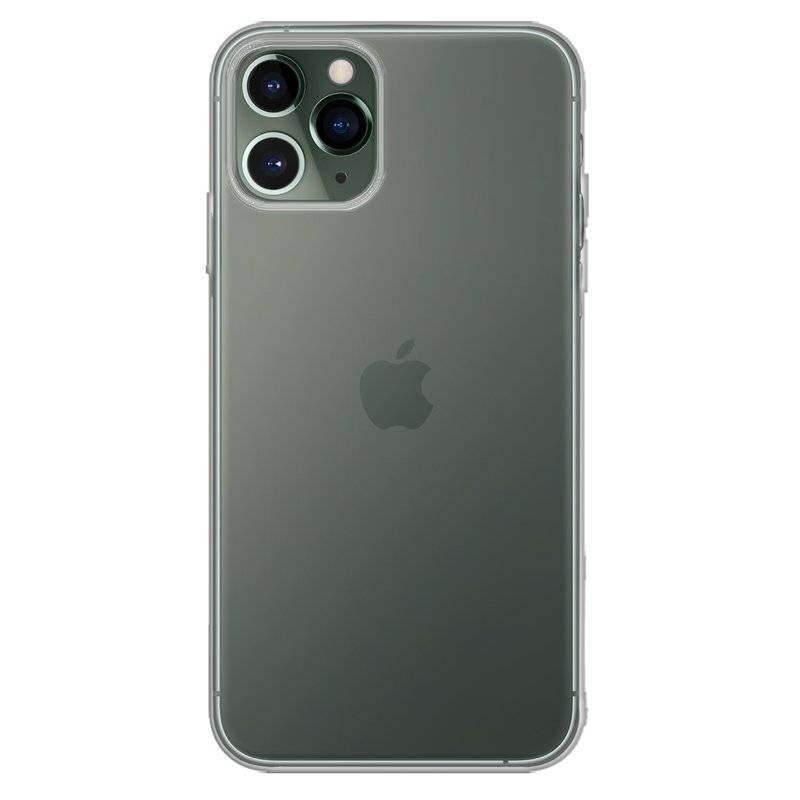Silikon Hülle Tasche Case Zubehör für iPhone 11 Pro Max Gummi Bumper Schale Schutzhülle Zubehör in Transparent