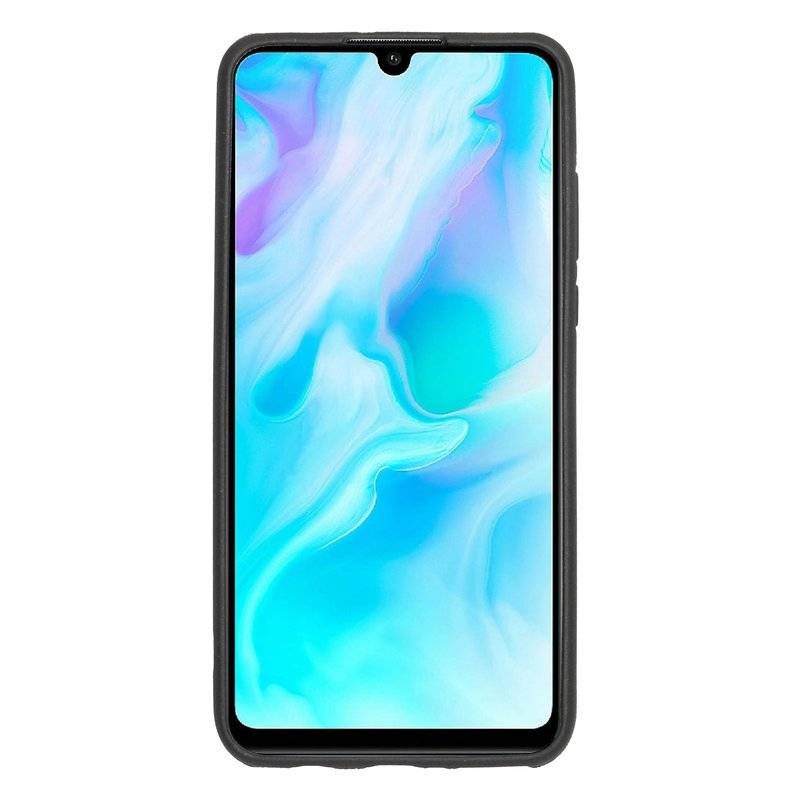 cofi1453® Silikon Hülle Basic kompatibel mit HUAWEI P30 LITE Case TPU Soft Handy Cover Schutz Schwarz