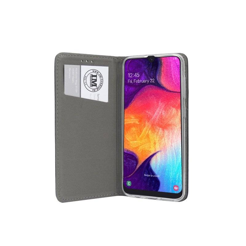 Buch Tasche "Prestige" für Samsung Galaxy A30s (A307F) Handy Hülle Etui Brieftasche Schutzhülle Standfunktion Blau