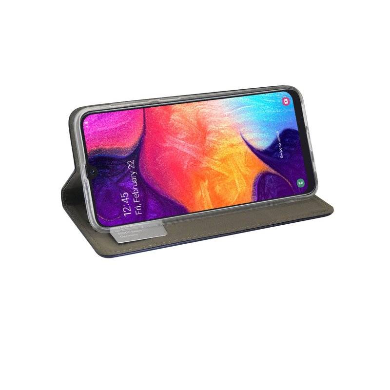 Buch Tasche "Prestige" für Samsung Galaxy A30s (A307F) Handy Hülle Etui Brieftasche Schutzhülle Standfunktion Blau