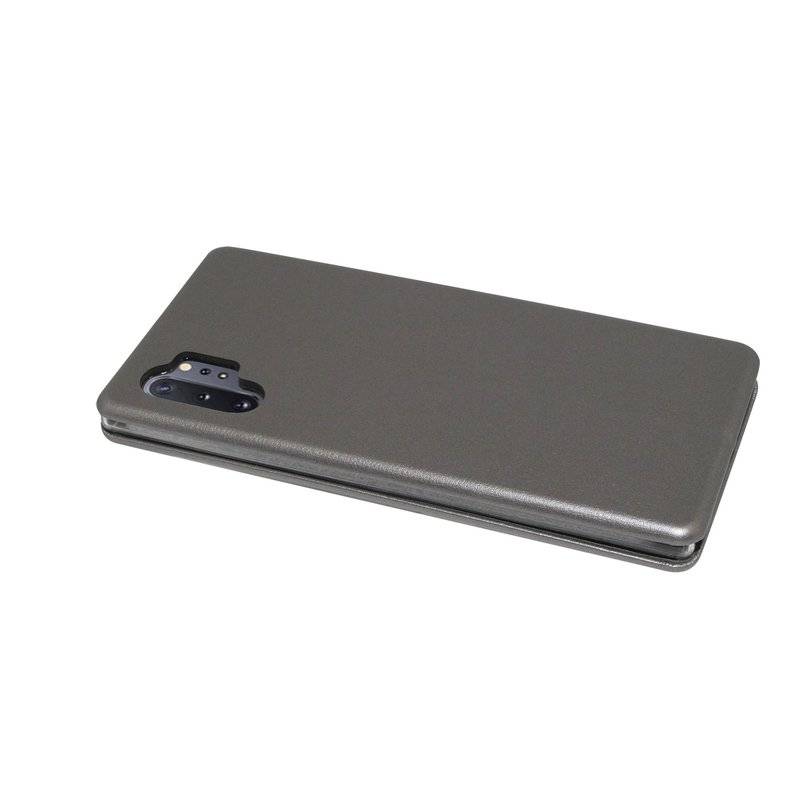 Buch Tasche "Elegance" für SAMSUNG GALAXY NOTE 10 PLUS (N975F) Handy Hülle Etui Brieftasche Schutzhülle Anthrazit