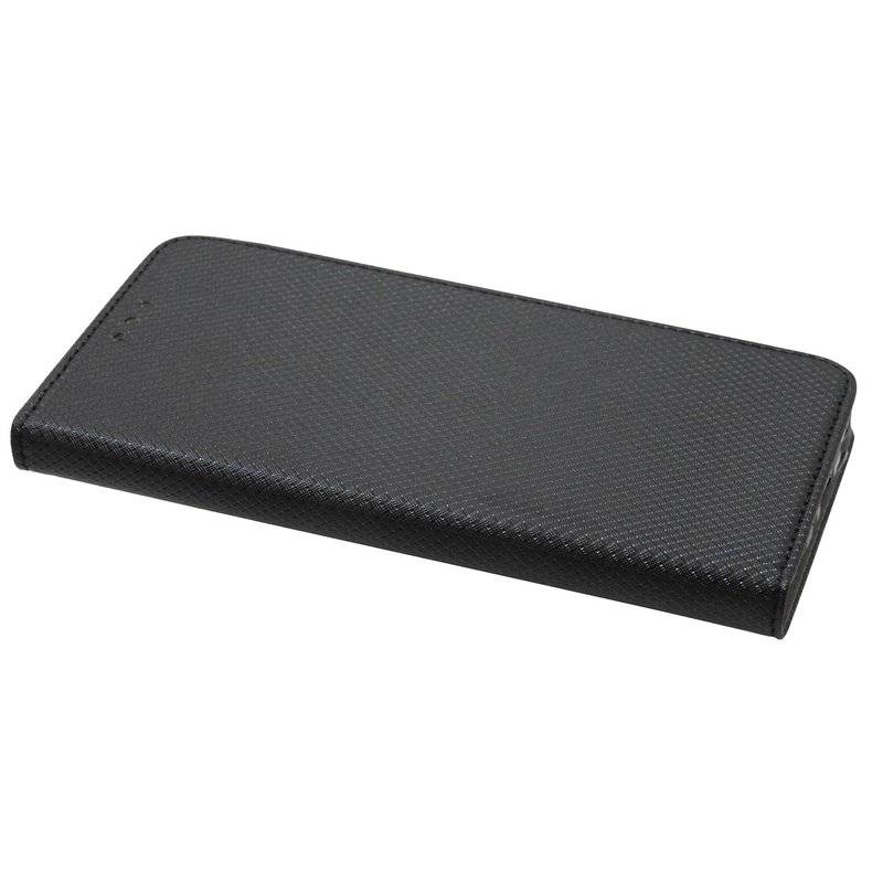 Buch Tasche "Smart" für LG K40 Handy Hülle Etui Brieftasche Schutzhülle mit Standfunktion, Kartenfach Schwarz