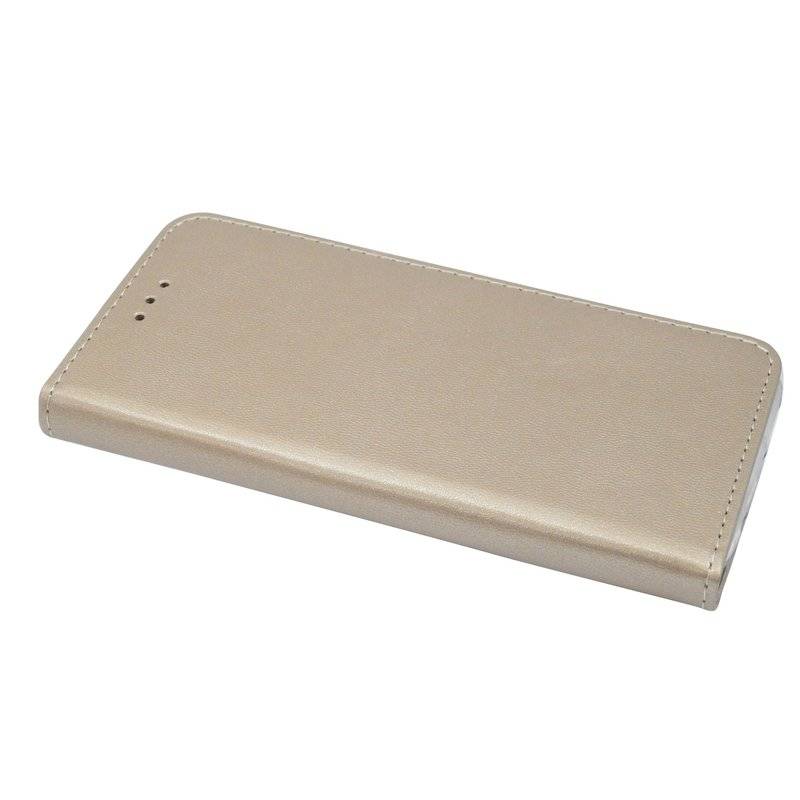 Buch Tasche "Smart" kompatibel mit SAMSUNG GALAXY A20e (A202F) Handy Hülle Etui Brieftasche Schutzhülle in Gold