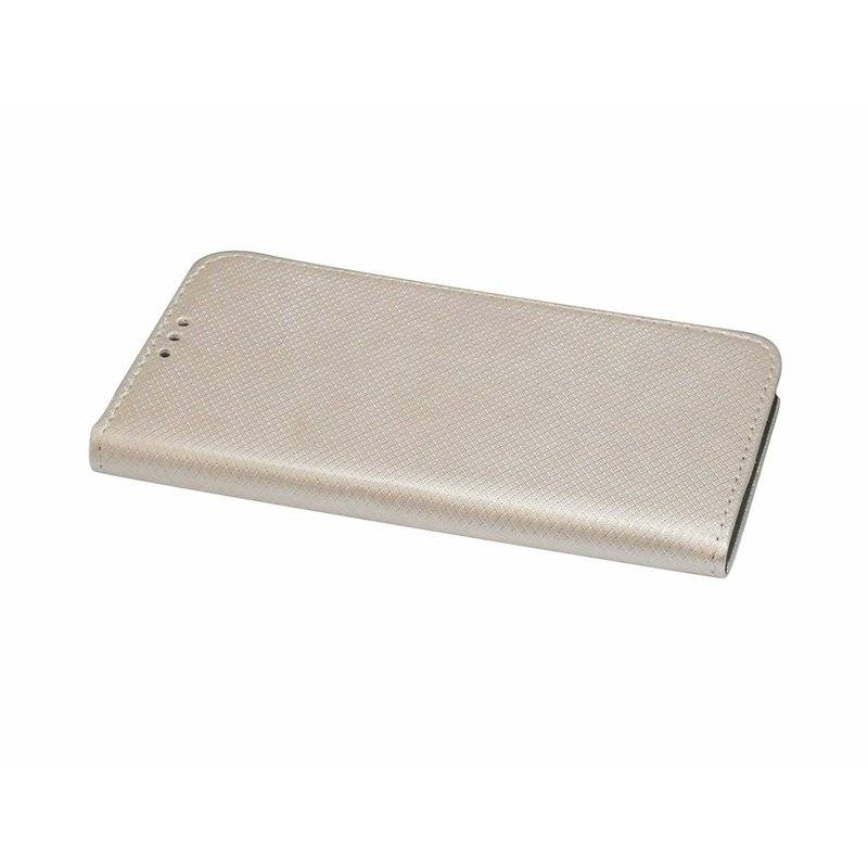 Buch Tasche "Smart" kompatibel mit HONOR 8S Handy Hülle Etui Brieftasche Schutzhülle mit Standfunktion, Kartenfach Gold