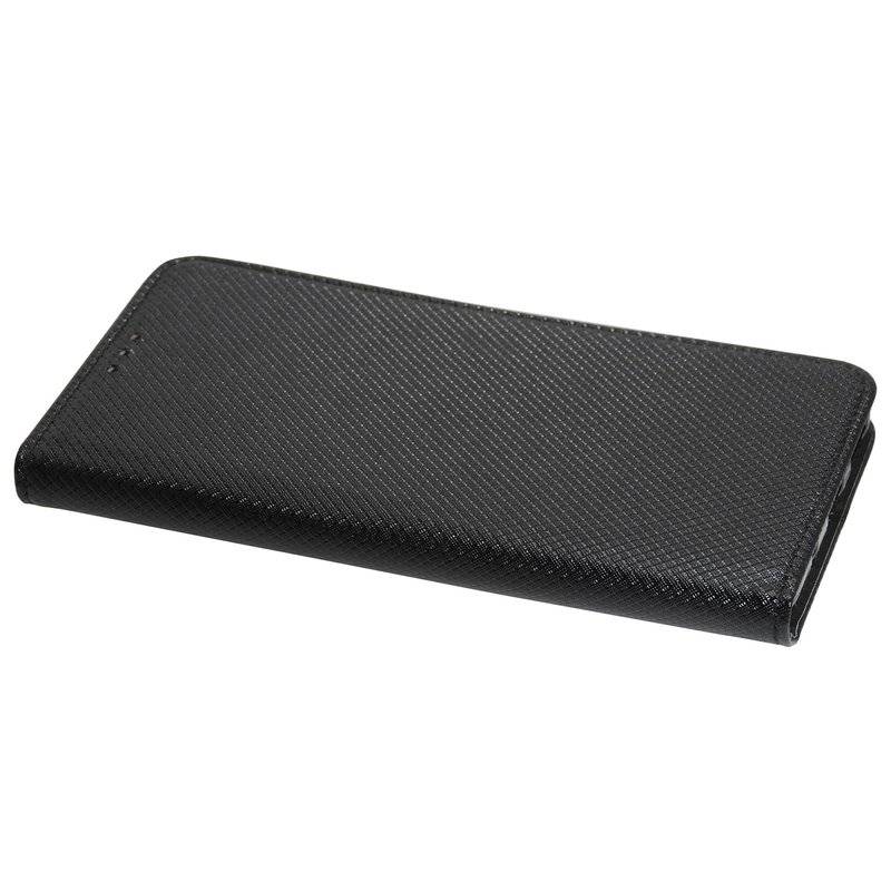 Buch Tasche "Smart" für SAMSUNG GALAXY NOTE 10 (N970F) Handy Hülle Brieftasche Schutzhülle Standfunktion Schwarz